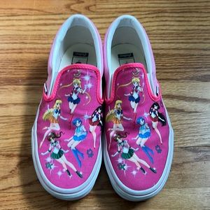 Custom Sailor Moon VANS slip ons women’s size 9